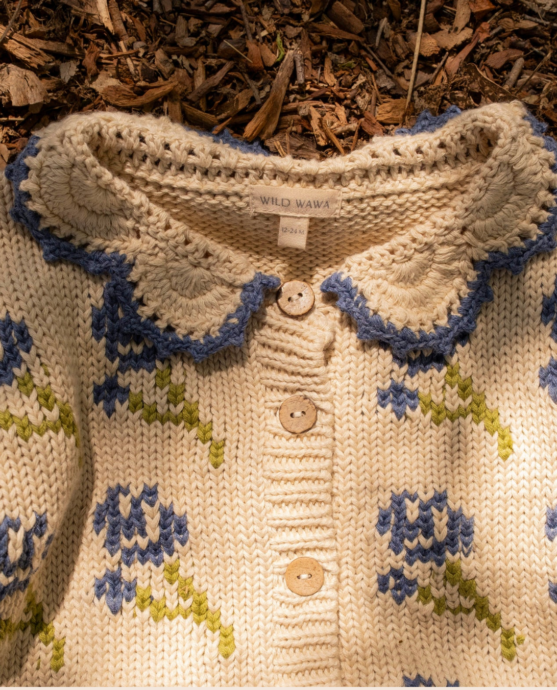 Ines Cardigan in Midnight Bloom