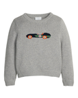 Intarsia Sweater Vintage Race Car