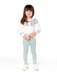 Jacquard Knit Cardigan Off-White With Floral Pattern