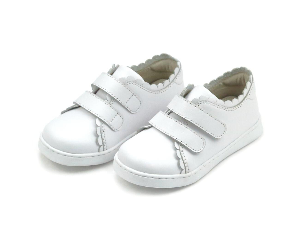 Caroline Scalloped White Sneaker