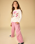 Lace Trim Track Pants