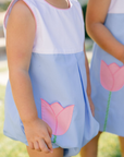 Maude Blue Flower Girls Bubble