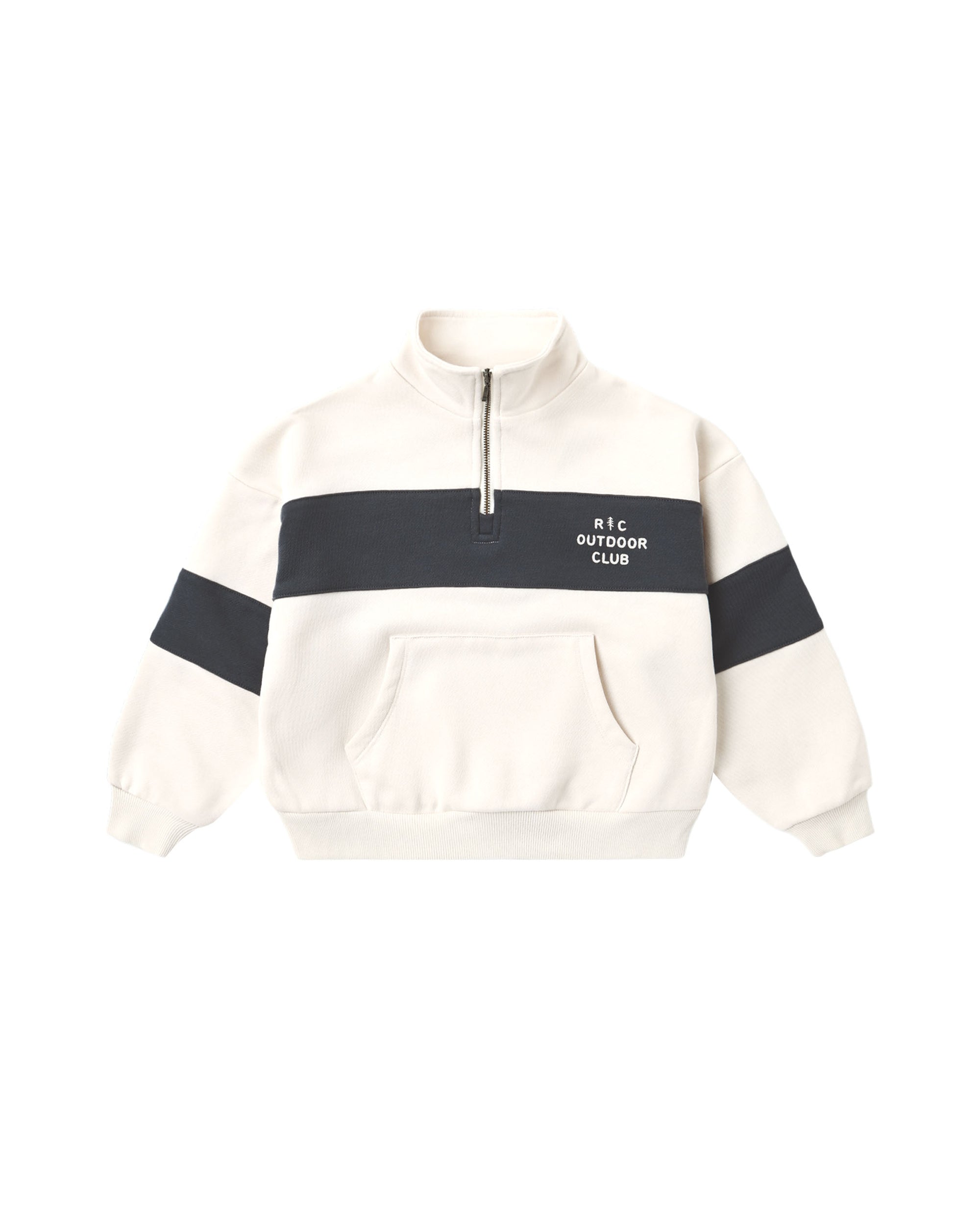 Panel Stripe Half Zip Outdoor Club