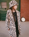 Faux Fur Long Coat Animal Print