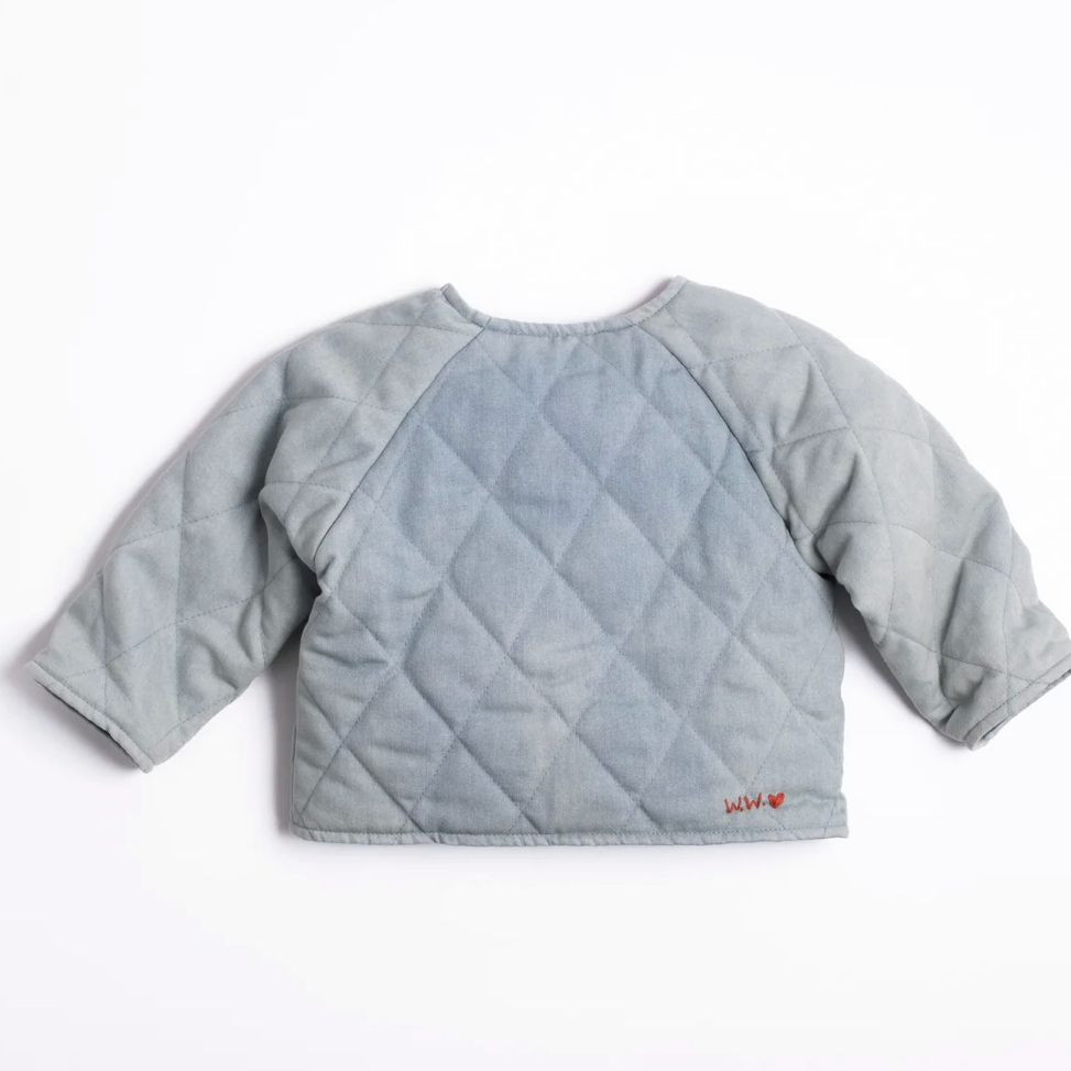 Quilted Jacket in Denim Darling