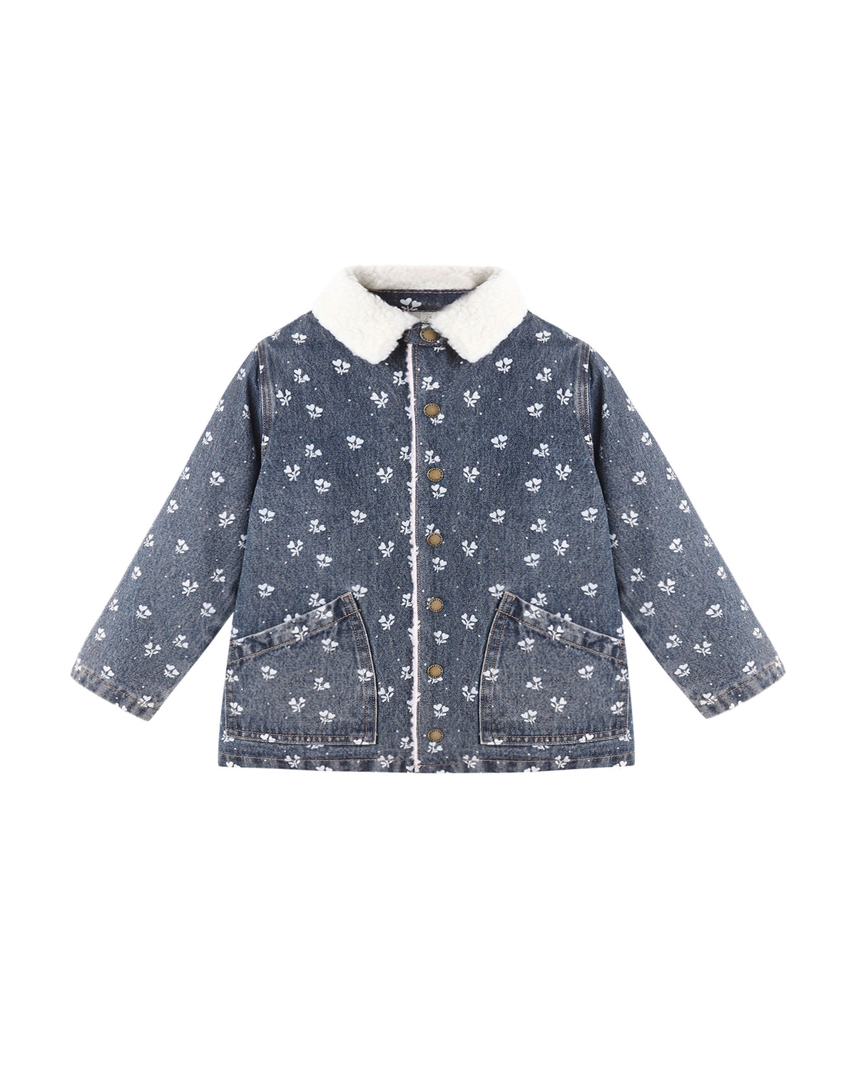 Long Chore Coat Heart Ditsy