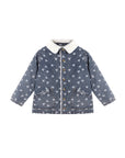 Long Chore Coat Heart Ditsy