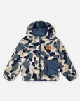 Reversible Mid-Season Jacket Dress Blue/Camo