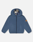 Reversible Mid-Season Jacket Dress Blue/Camo