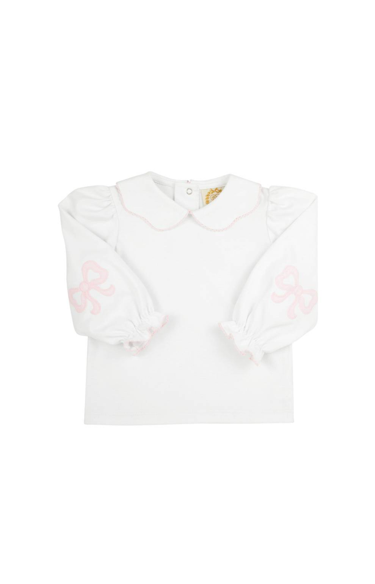 Worth Avenue White Emma&#39;s Elbow Patch Top