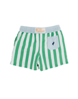 Kiawah Kelly Green Striped Swim Trunks