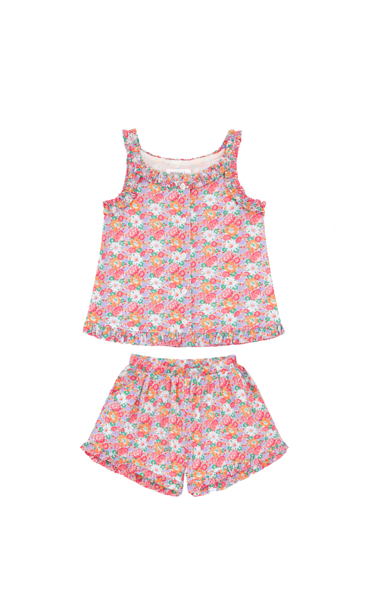 Island Blossom Ruffle Tank and Short Set