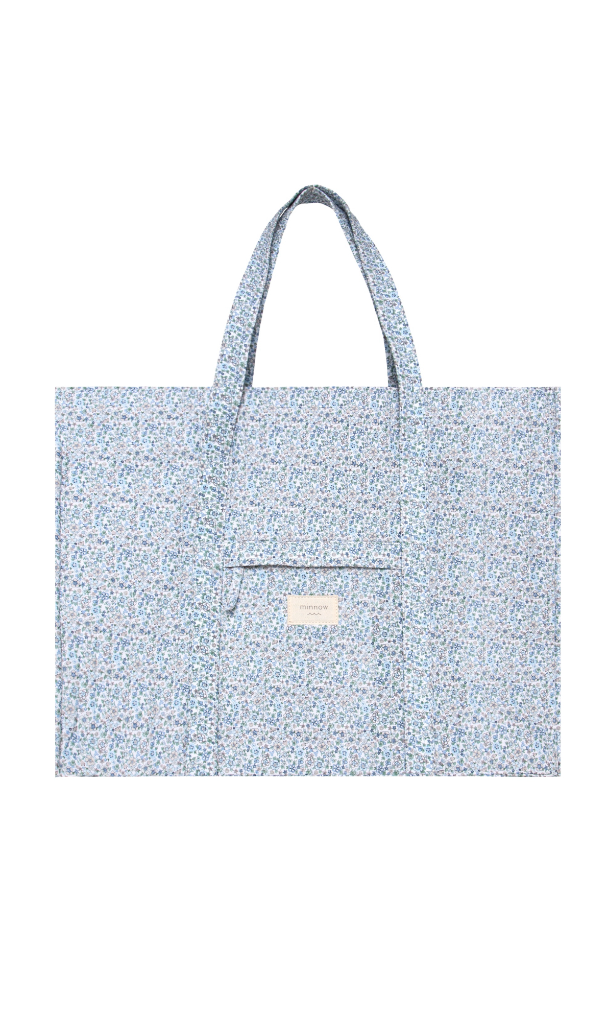 Slate Floral Overnight Tote