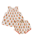 Small Orange Bud - Baby Girls Jaipur Set 2-Piece Set