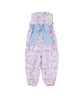 Sleeveless Rebecca Romper - Lavender and Lambs/Beale Street Blue