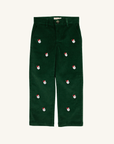 Critter Prep School Pant Corduroy Grier Green/ Santa