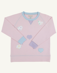 Cassidy Comfy Crewneck Palm Beach Pink Hearts