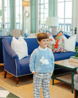 Seaton Sweater Intarsia Sarasota Sky Bunny