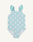 Long Bay Bathing Suit Catamaran Cane/ Grace Bay Green