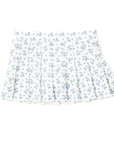 Active Skirt Pleated Cottage Floral Blue
