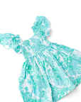 Smocked Dress Charming Rose Green