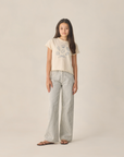 Teen Wide Leg Pant Railroad Stripe