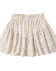 Tiered Mini Skirt Summer Garden