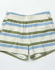 Sandbox Shorts Green and Blue Stripes