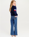 Seaton Sweater Intarsia Nantucket Navy Flag