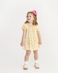 Sandy Smocked Dress Pima Fairway Floral/Winter Park Pink