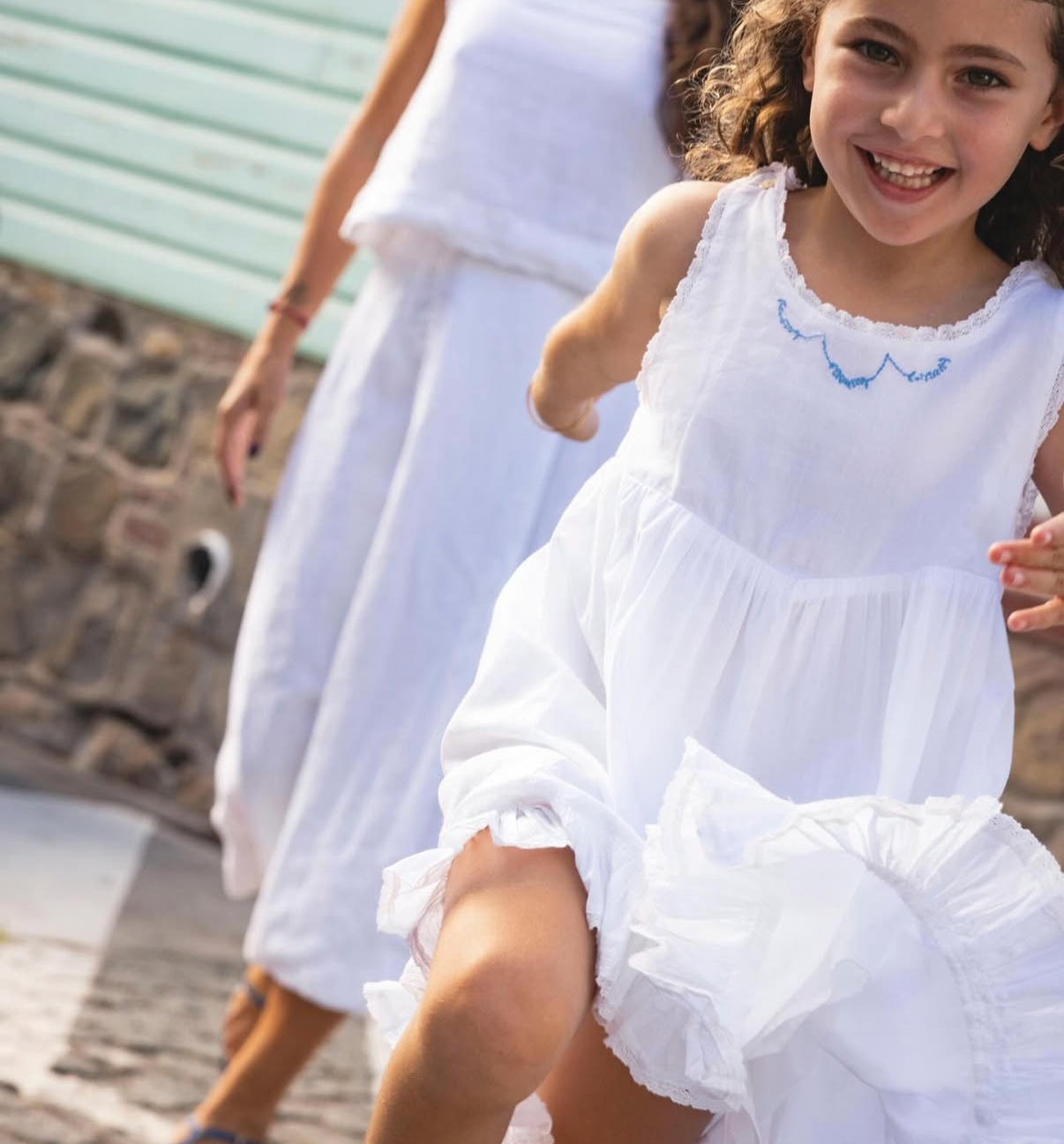 Girls Shell White Simple Dress Mon Chouchou Girls Shell White Simple Dress Mon Chouchou