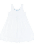 Girls Shell White Simple Dress