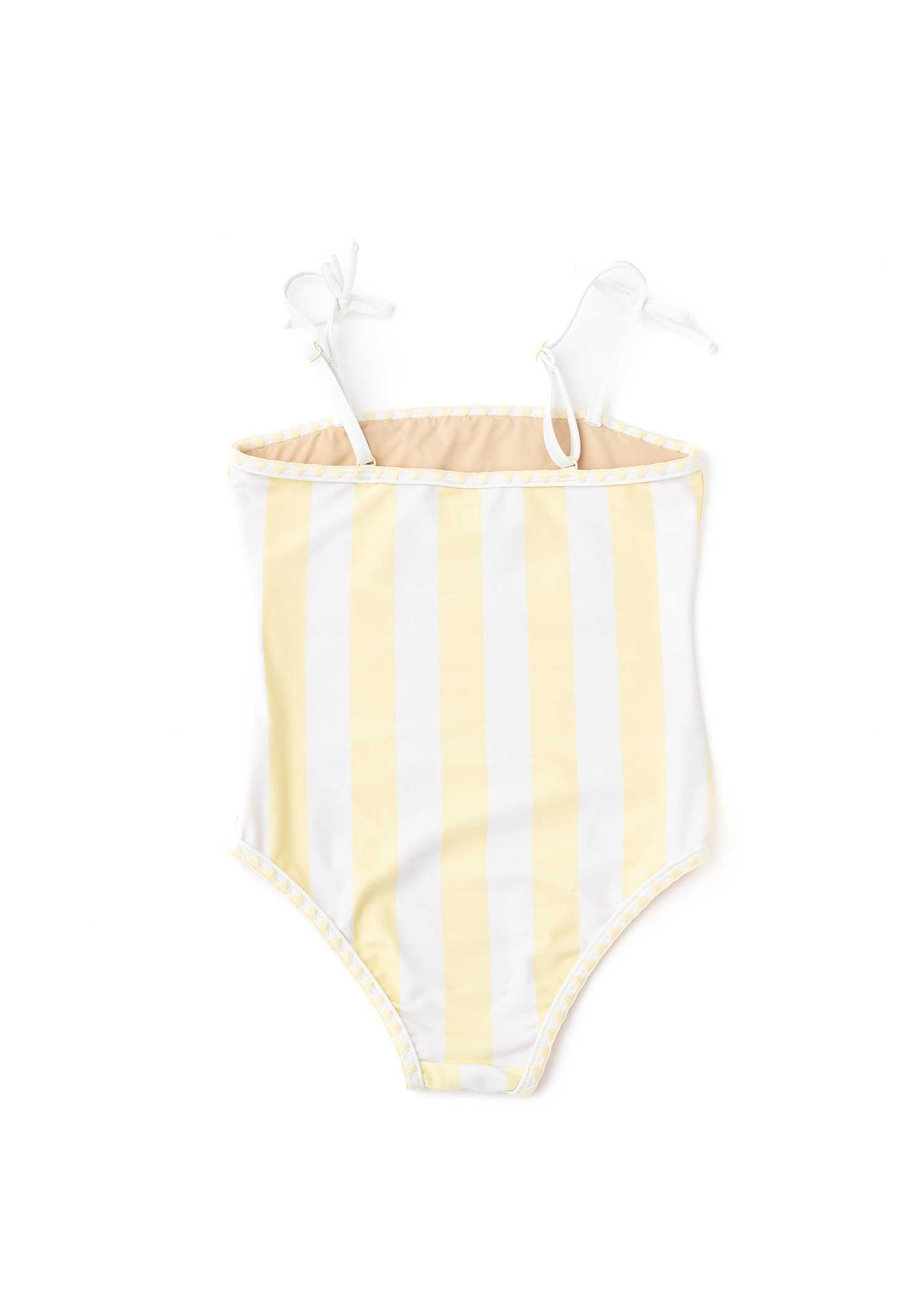 Embroidered Butter Stripe Swimsuit