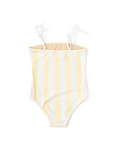 Embroidered Butter Stripe Swimsuit