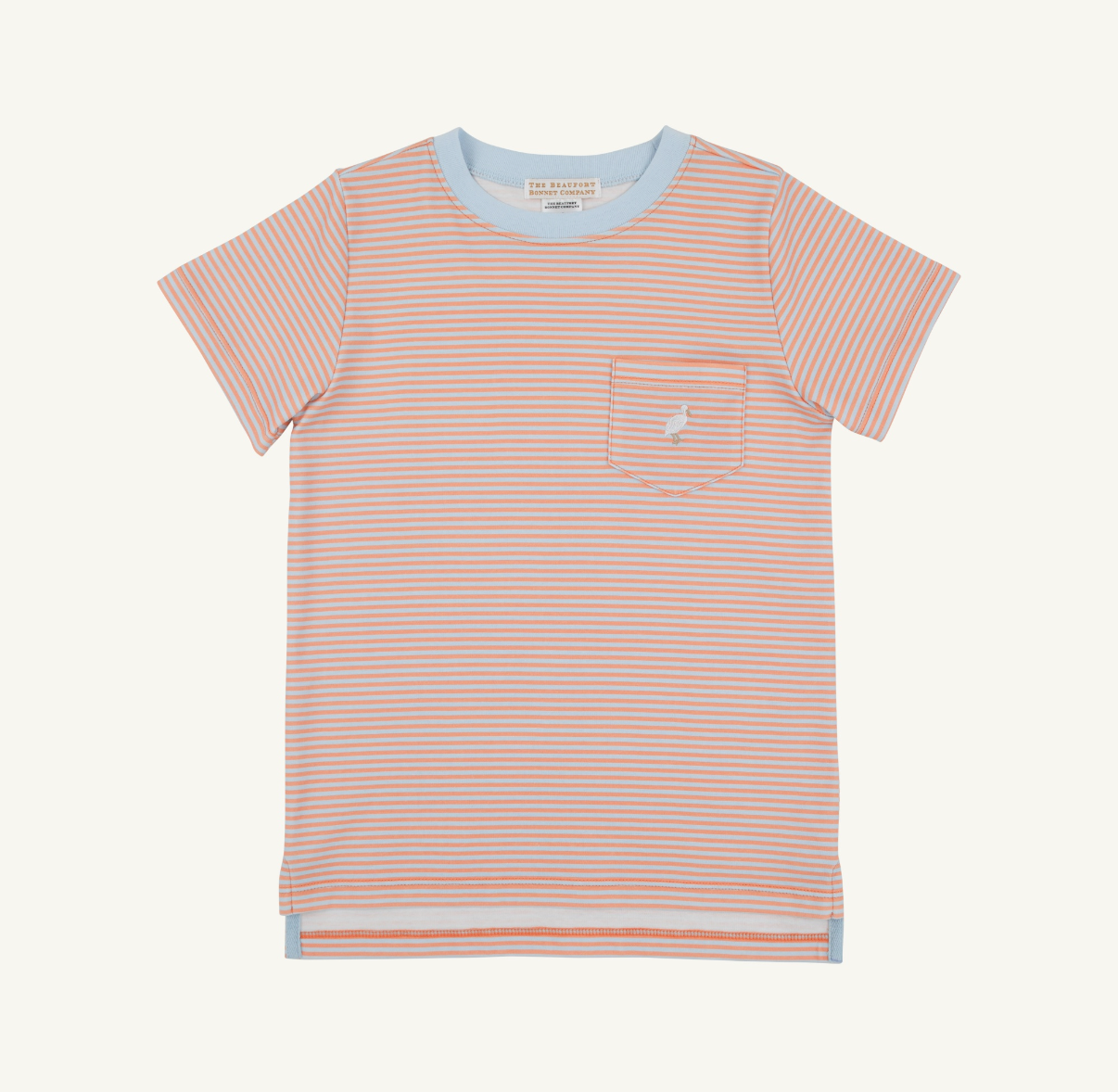Carter Crewneck Seashore Sherbert and Buckhead Blue Stripe