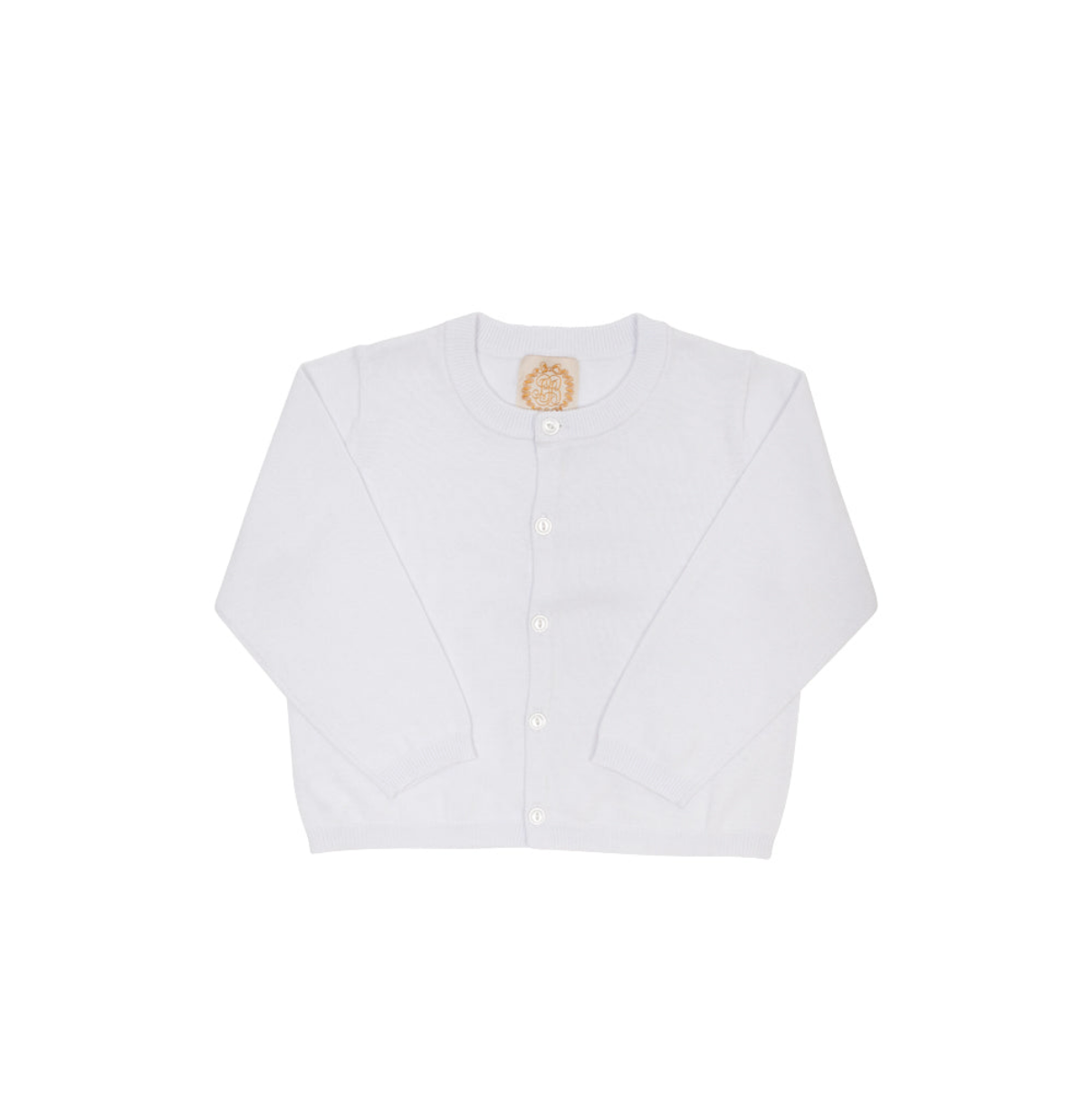 Cambridge Cardigan Pearlized Buttons Worth Avenue White