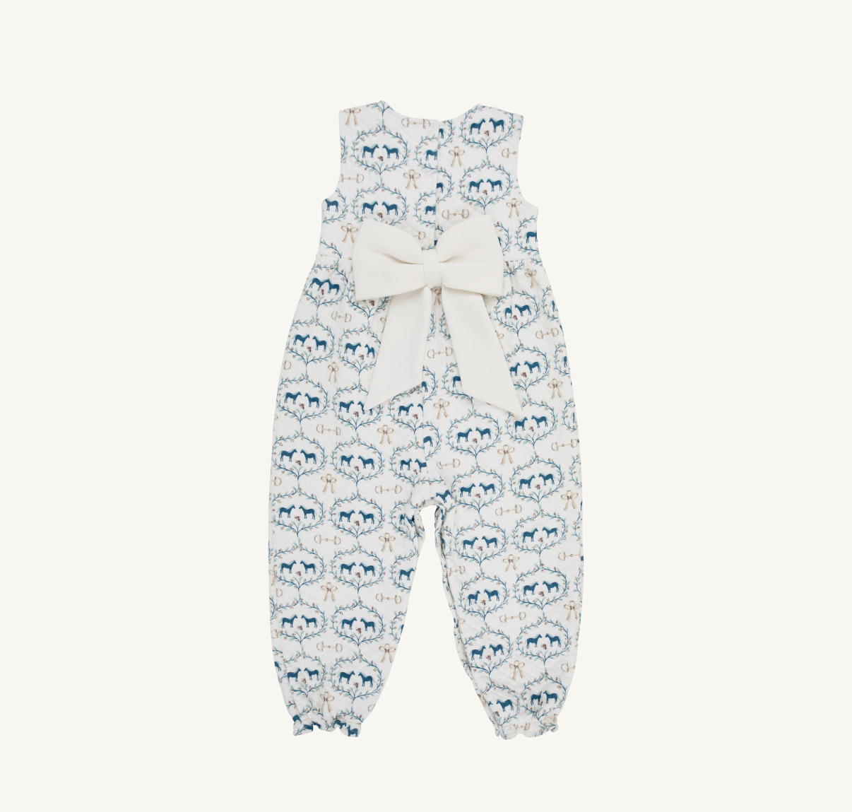 Sleeveless Rebecca Romper Quilted Horses Bits and Bows