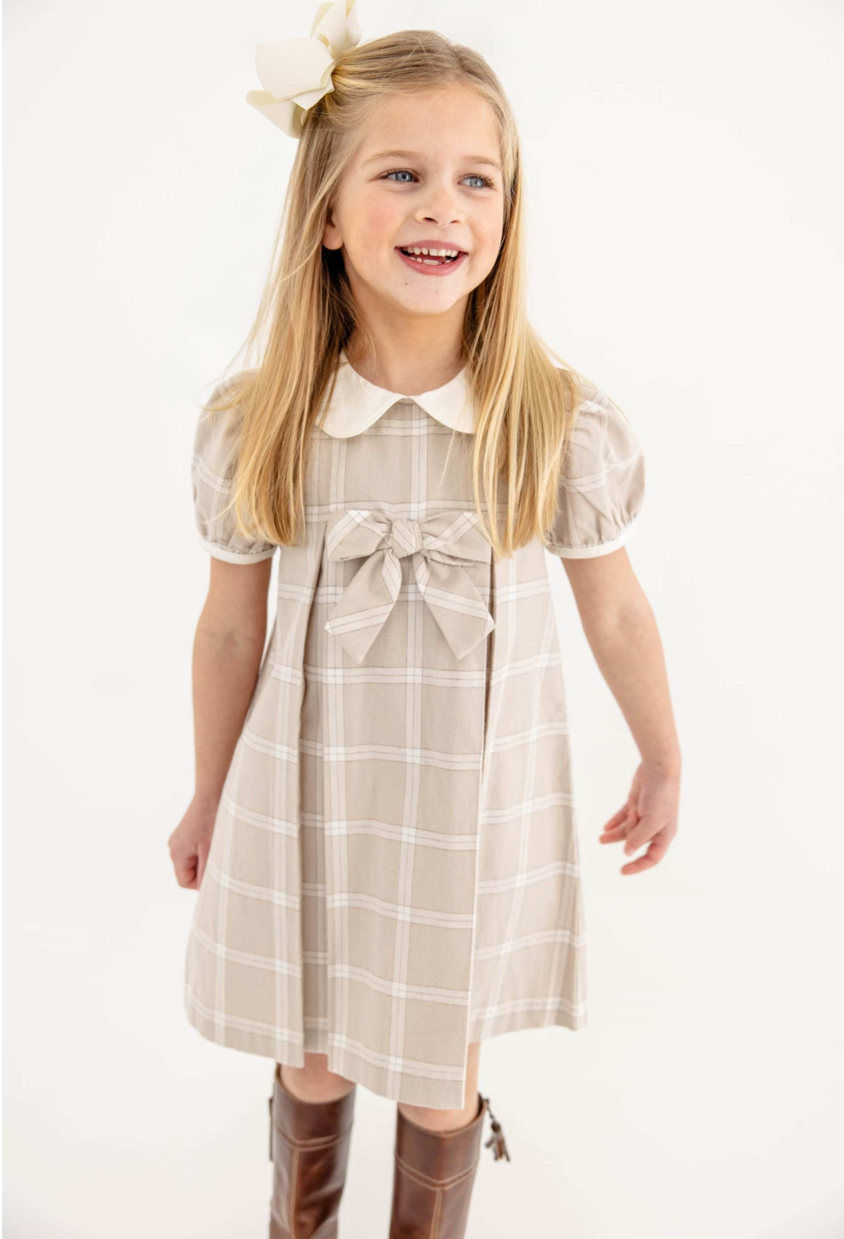 Francene Frock Thompson Park Plaid/Palmetto Pearl