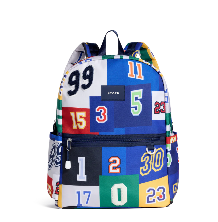 Kane Double Pocket Backpack Varsity Numbers