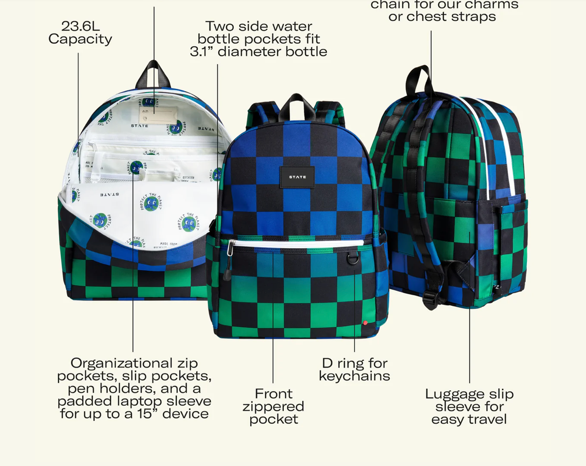 Kane Double Pocket Backpack Travel Camo