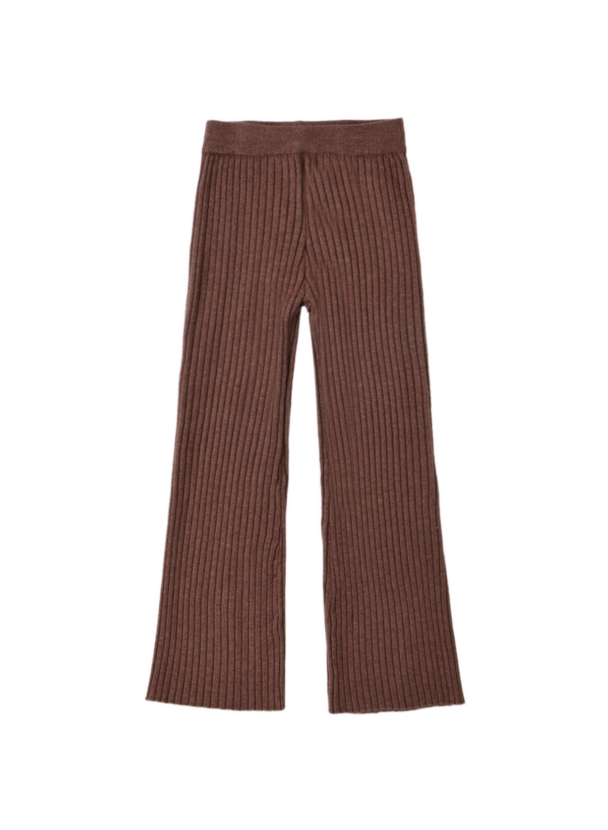 Flare Rib Knit Pant Mulberry