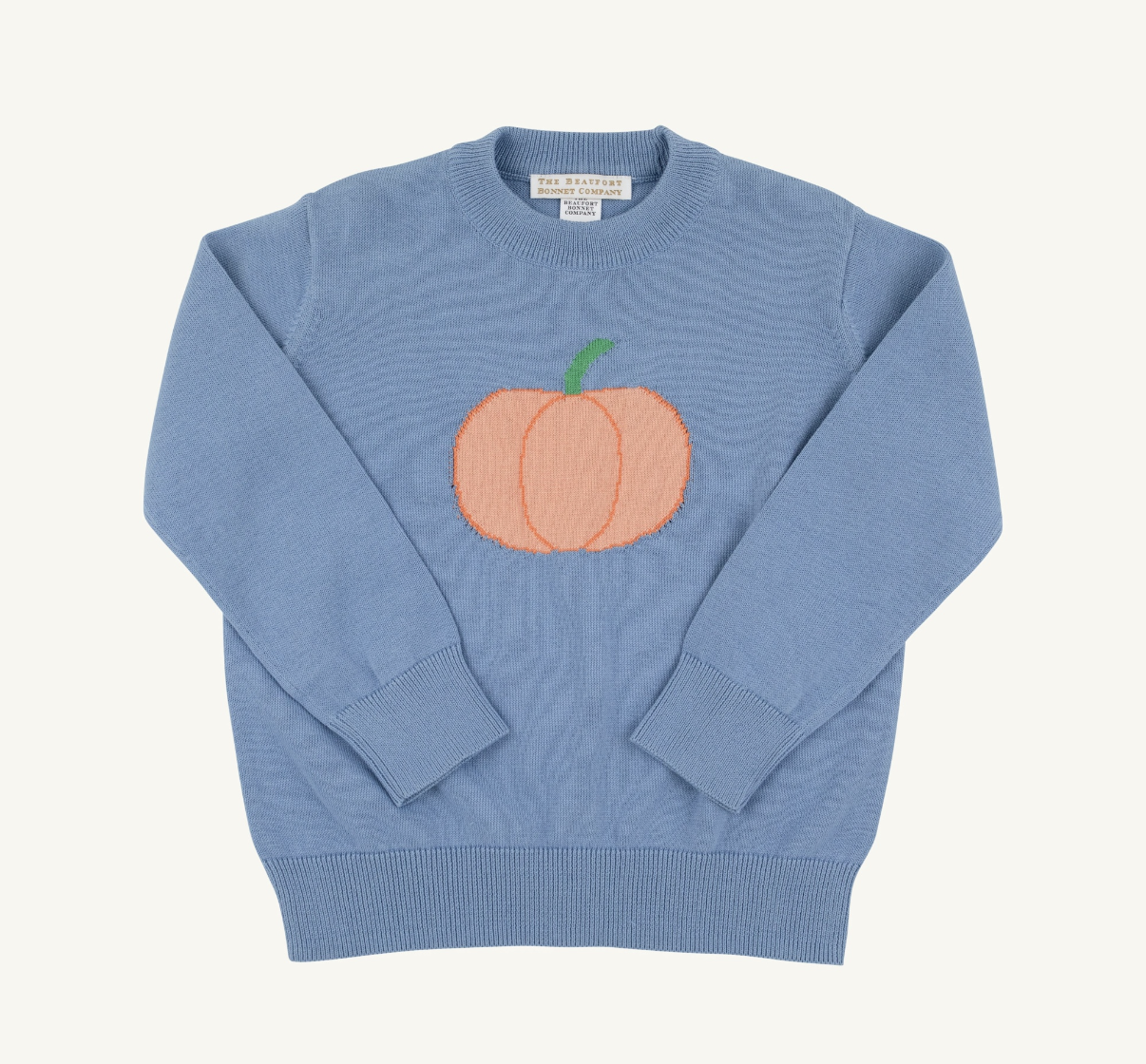 Isaac's Intarsia Sweater Barrington Blue Pumpkin