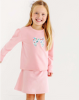 Cassidy Comfy Crewneck Puff Sleeve Sandpearl Pink/Fair St Floral