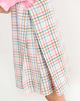 Pleated Ginny Jumper Manalapan Plaid