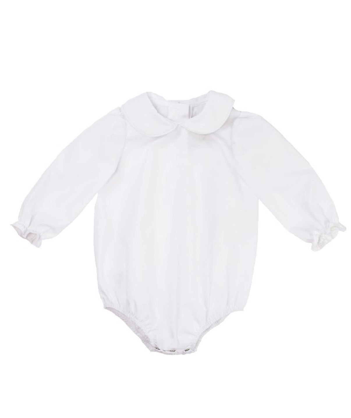 Maude's Peter Pan Collar Onesie Broadcloth Worth Avenue White