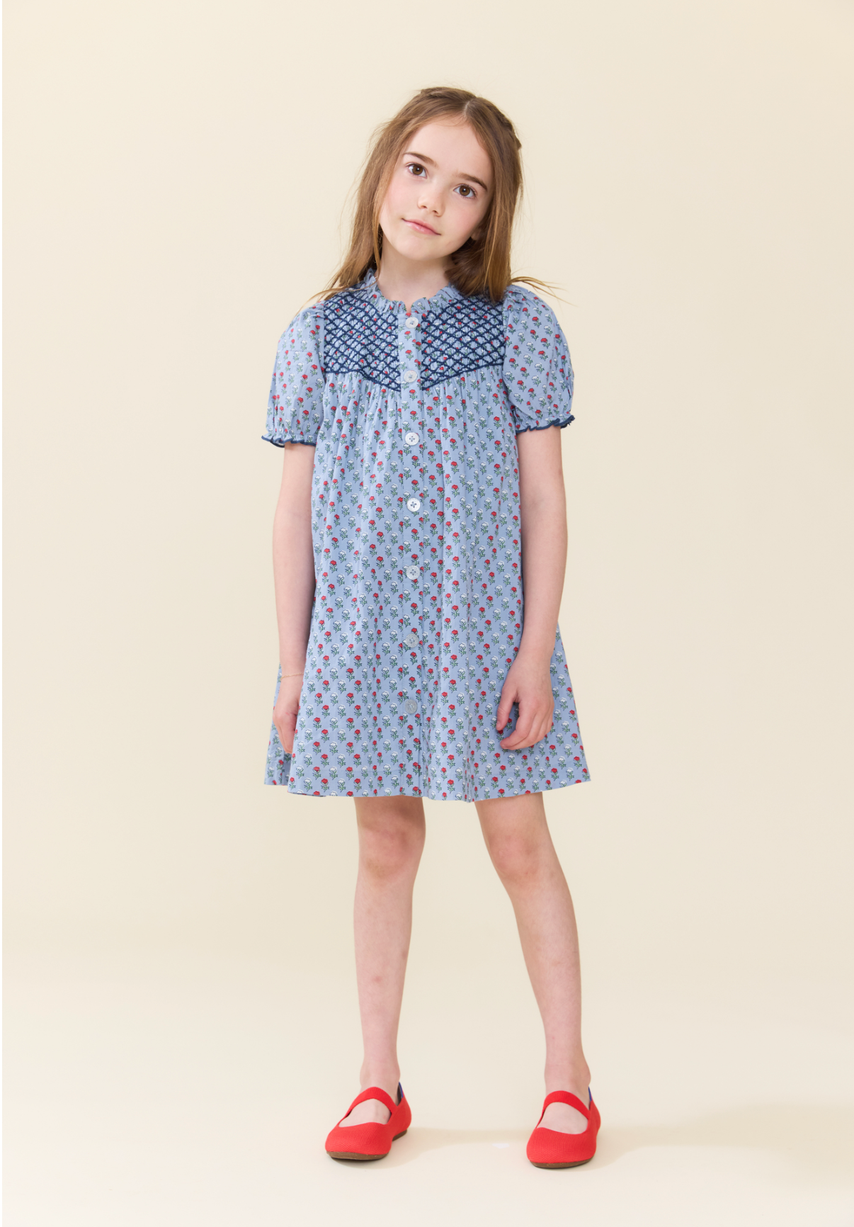 Girls Lucia Dress Light Blue Carnation