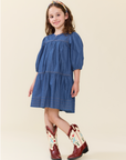 Girls Sawyer Dress Chambray