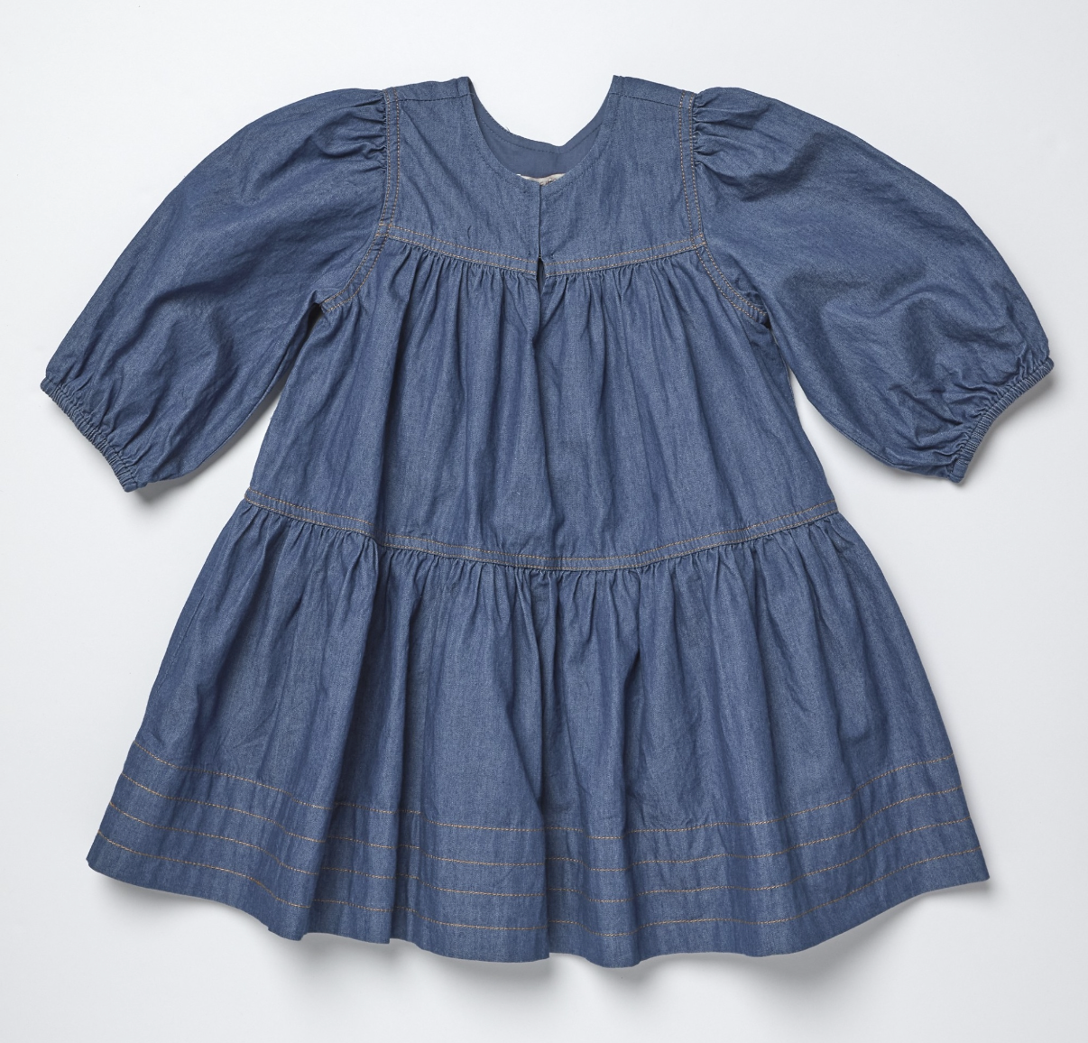 Girls Sawyer Dress Chambray