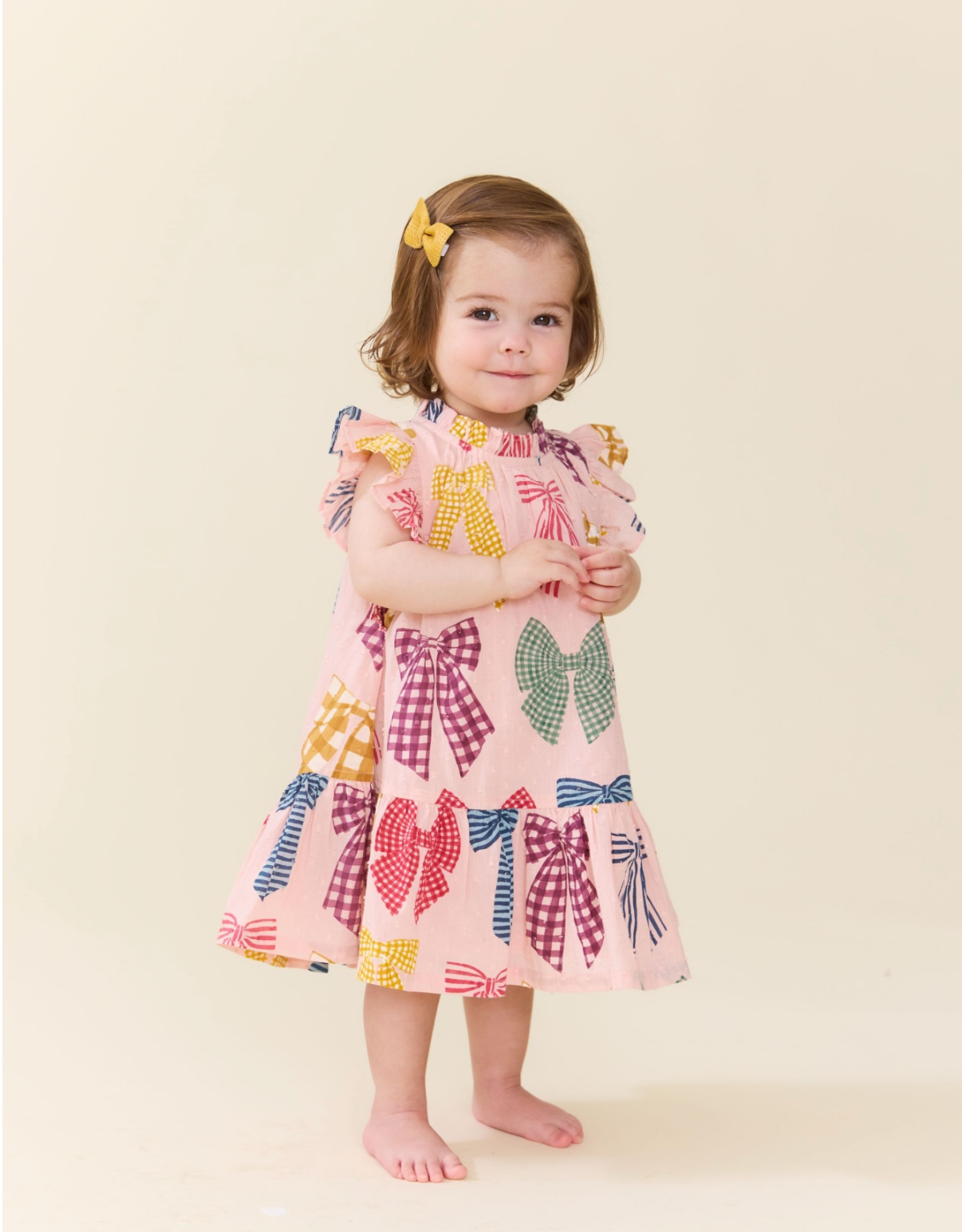 Baby Girls Harper Dress Set Patterned Bows
