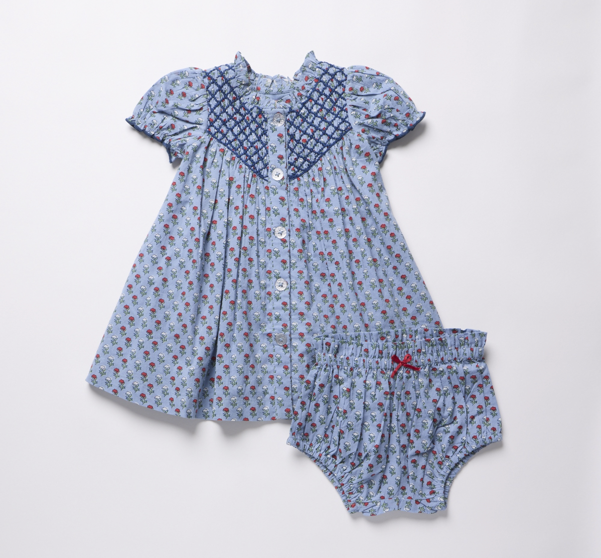 Baby Girls Lucia Set Light Blue Carnation